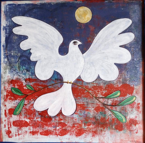 American Dove  24 x 24, Susan Pelham